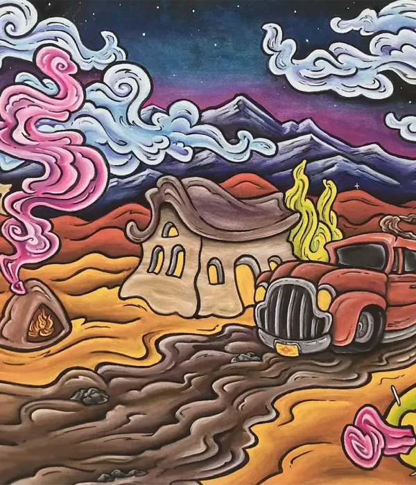 Robb Rael, From Dusk Till Dawn on paper 24 X 36