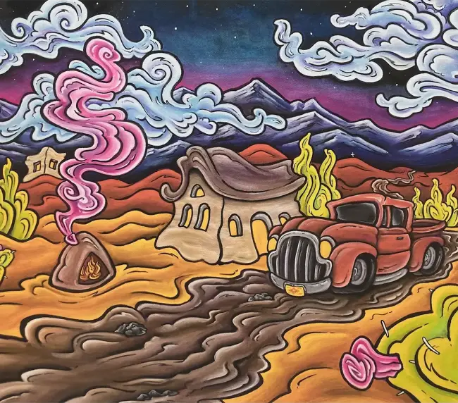Robb Rael, From Dusk Till Dawn on paper 24 X 36