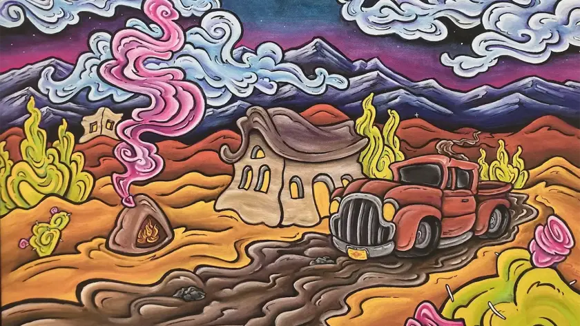 Robb Rael, From Dusk Till Dawn on paper 24 X 36