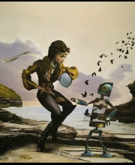 Lynden St. Victor, Descent of Sophia , Mixed Media on Canvas