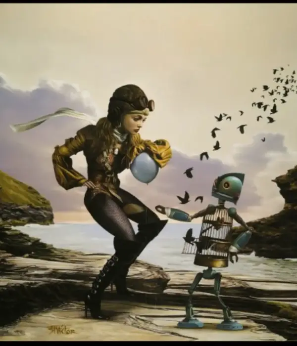 Lynden St. Victor, Descent of Sophia , Mixed Media on Canvas