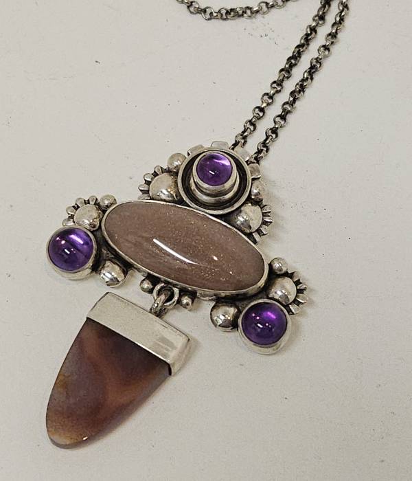 Peach Moonstone Pendant No. P11