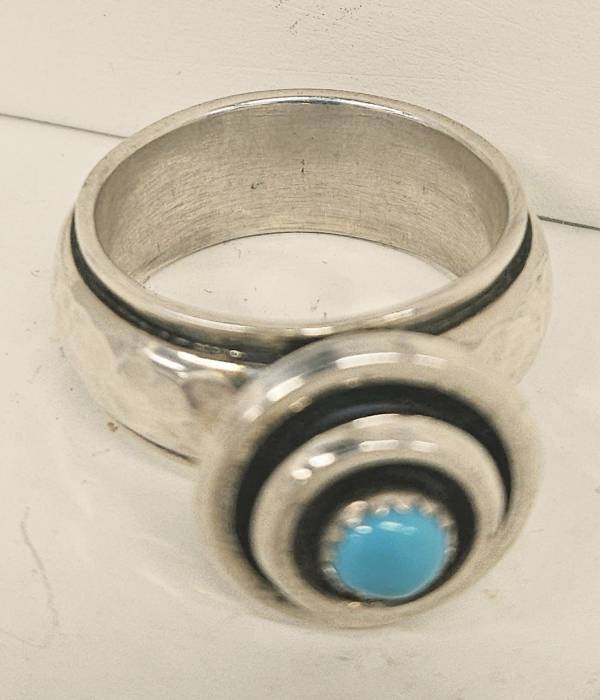 Dyer Blue Turquoise Ring No. R7