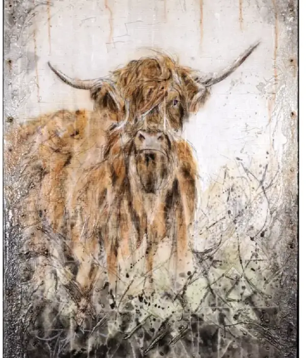Trevor Mezak, TM Highlander 36 X 48 mixed media