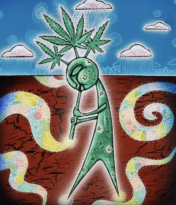 Green Kokopelli
